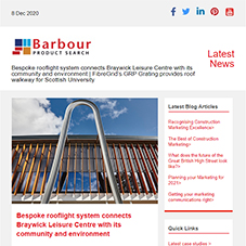 Bespoke rooflight system connects Braywick Leisure Centre with its community and environment | FibreGrid’s GRP Grating provides roof walkway for Scottish University